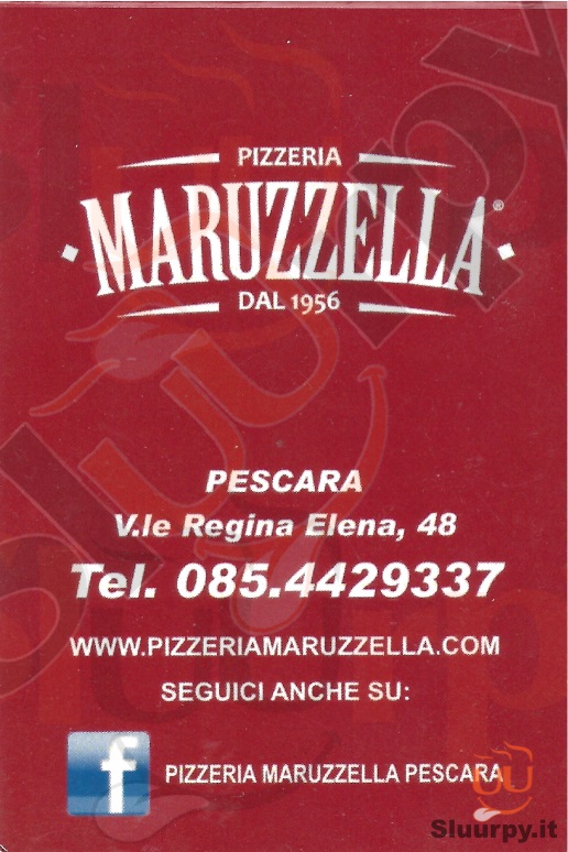 MARUZZELLA Pescara menù 1 pagina