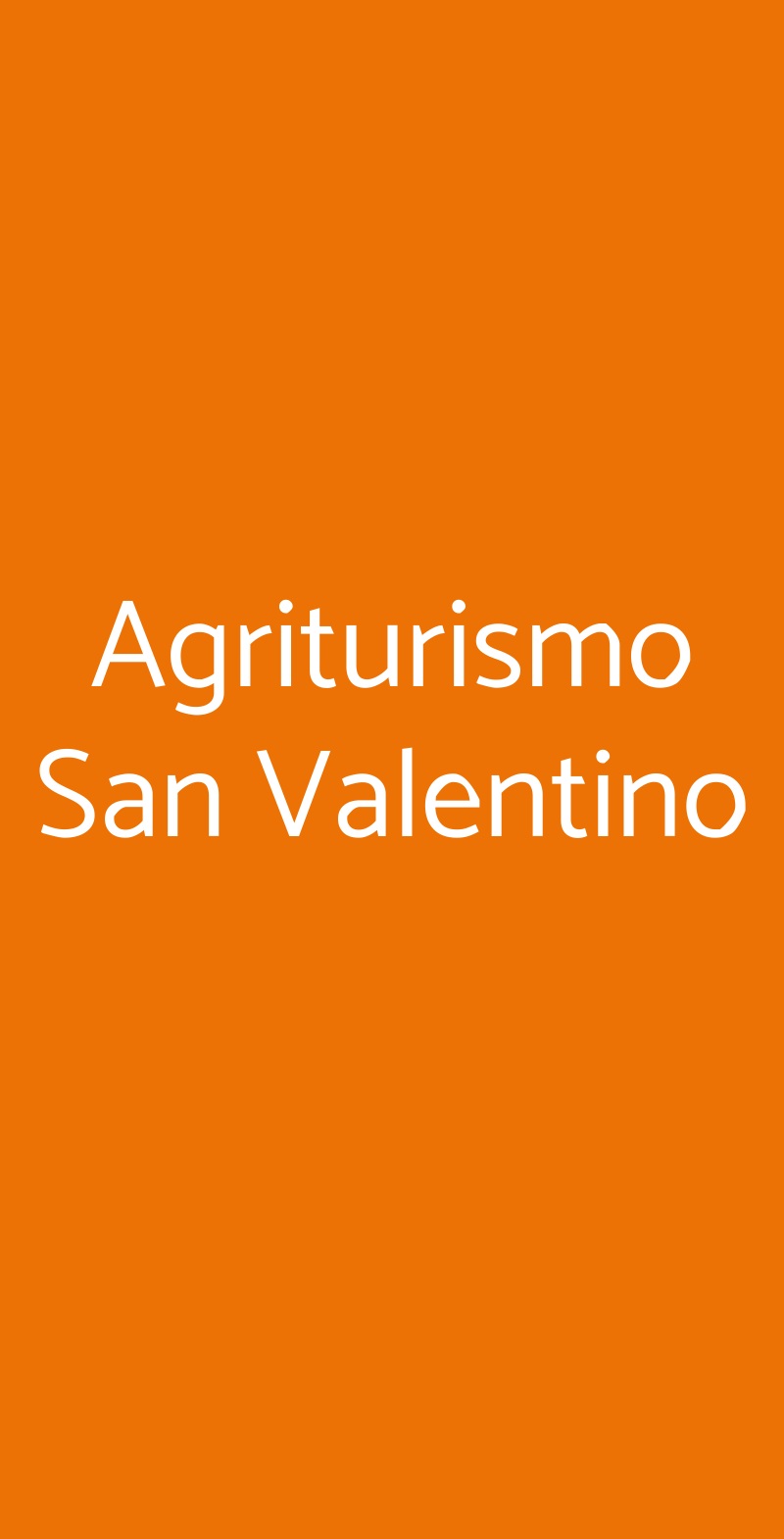 Agriturismo San Valentino Castellarano menù 1 pagina