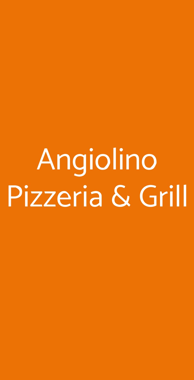 Angiolino Pizzeria & Grill Melendugno menù 1 pagina