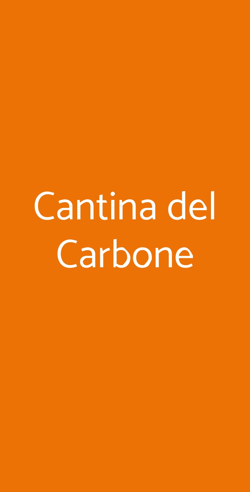 Cantina del Carbone Reggio Emilia menù 1 pagina