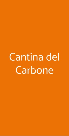 Cantina Del Carbone, Reggio Emilia