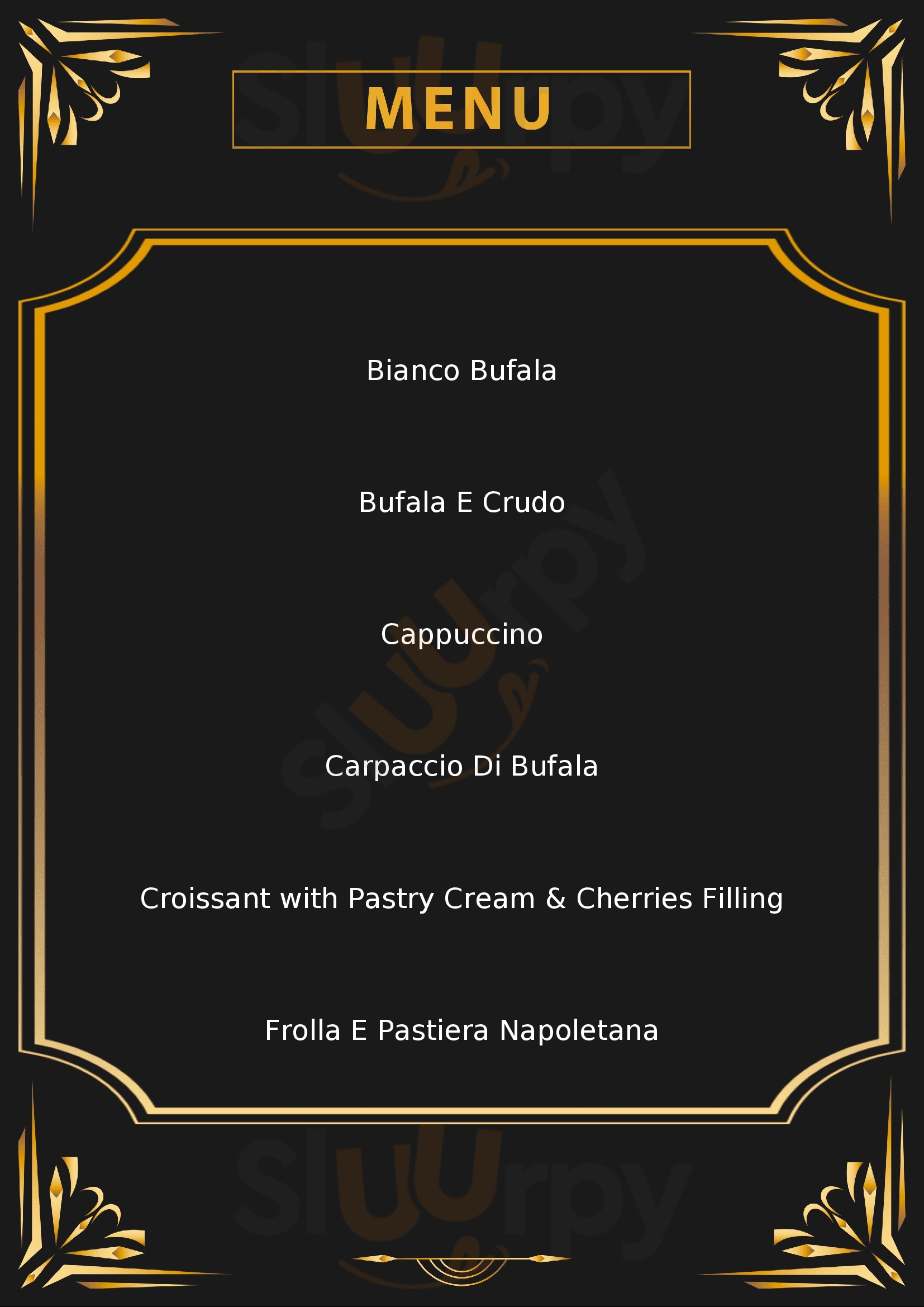Bufala & Caffe Reggio Emilia menù 1 pagina