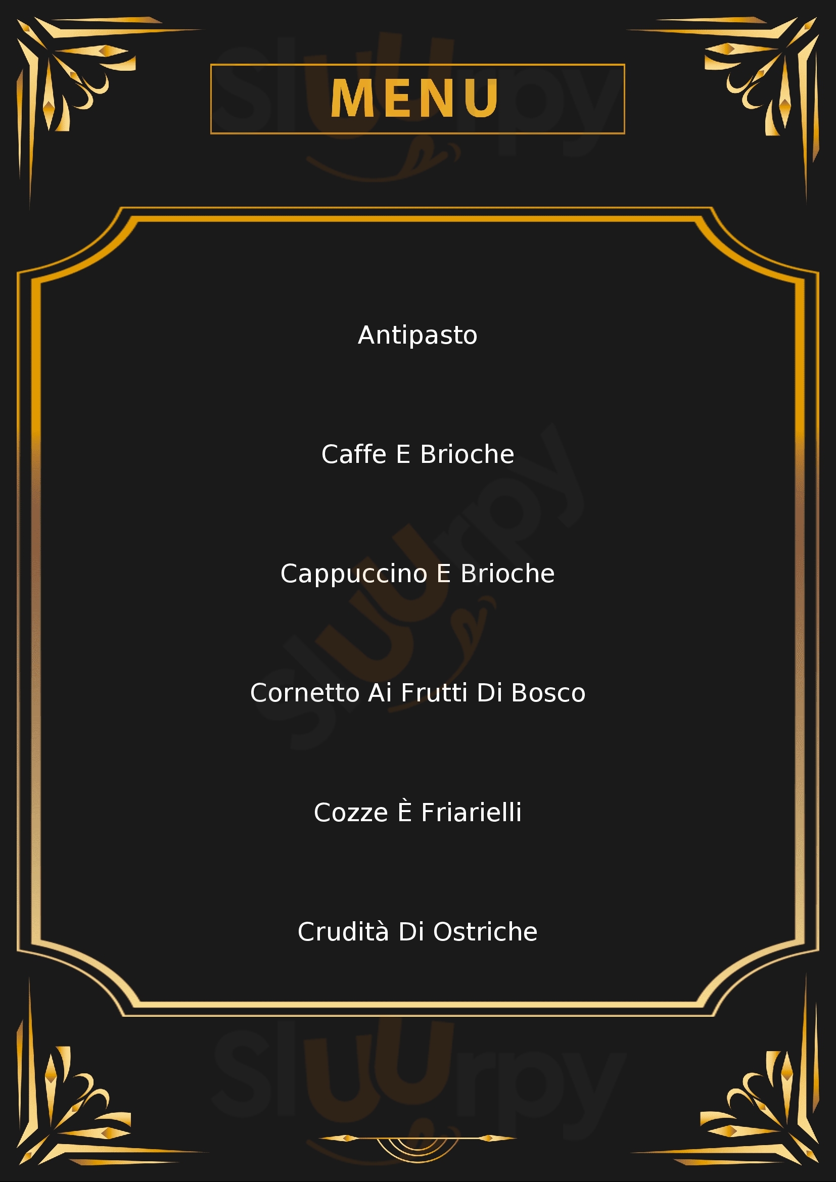 Calili Cafe' Rubiera menù 1 pagina