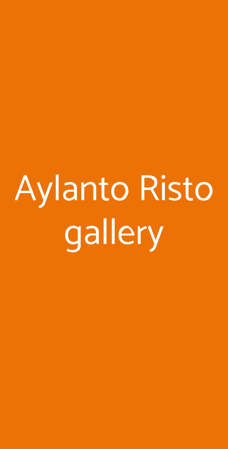 Aylanto Risto gallery Reggio Emilia menù 1 pagina