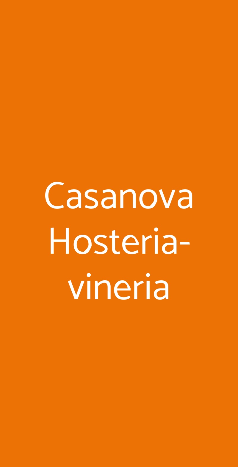 Casanova Hosteria-vineria Gallipoli menù 1 pagina