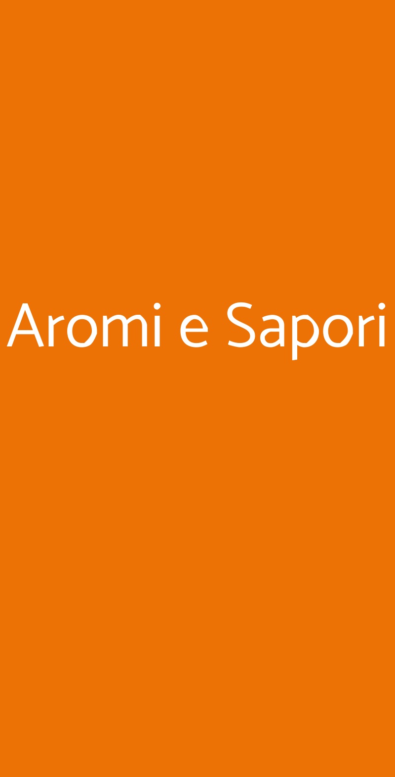 Aromi e Sapori Lecce menù 1 pagina