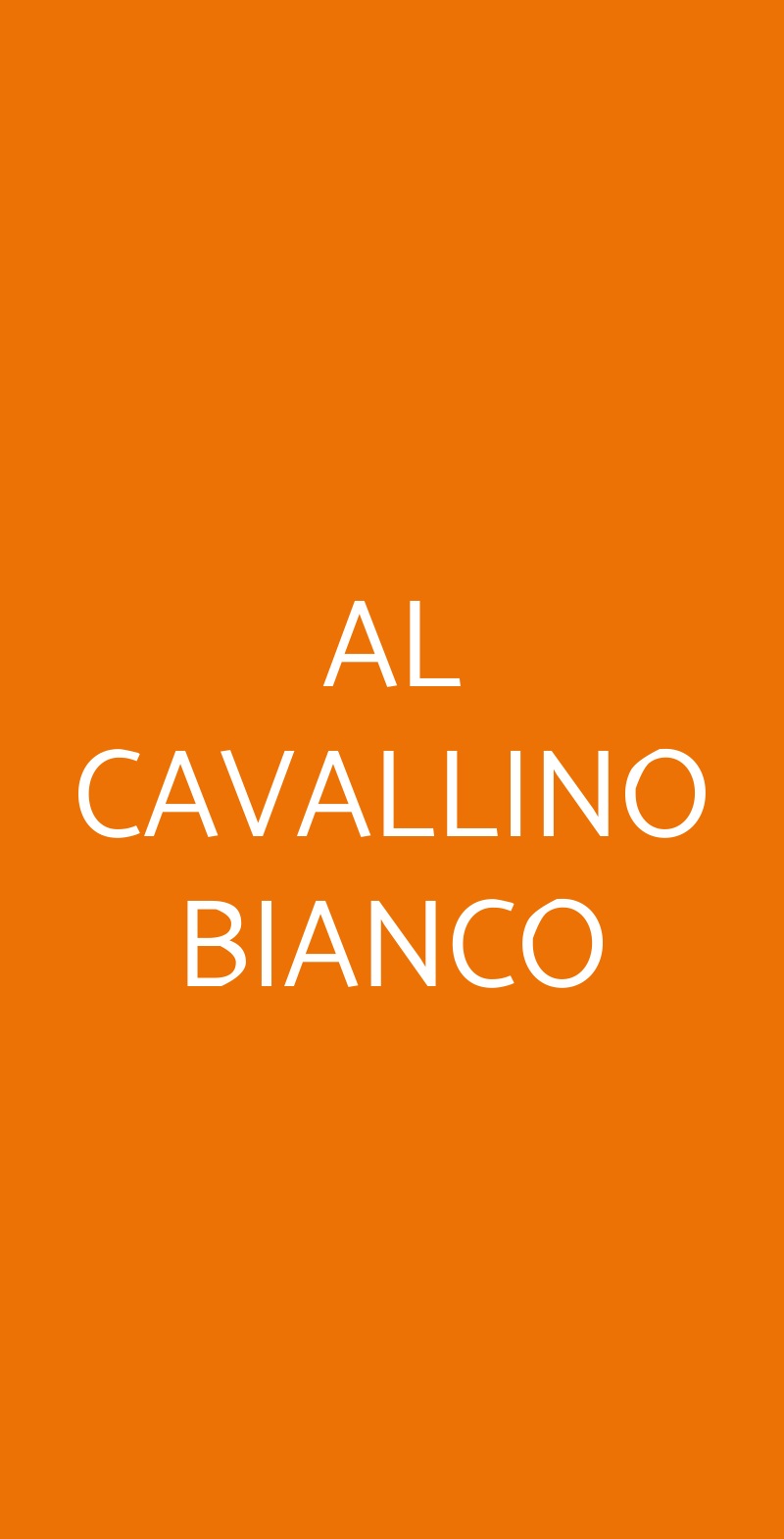 AL CAVALLINO BIANCO Polesine Zibello menù 1 pagina