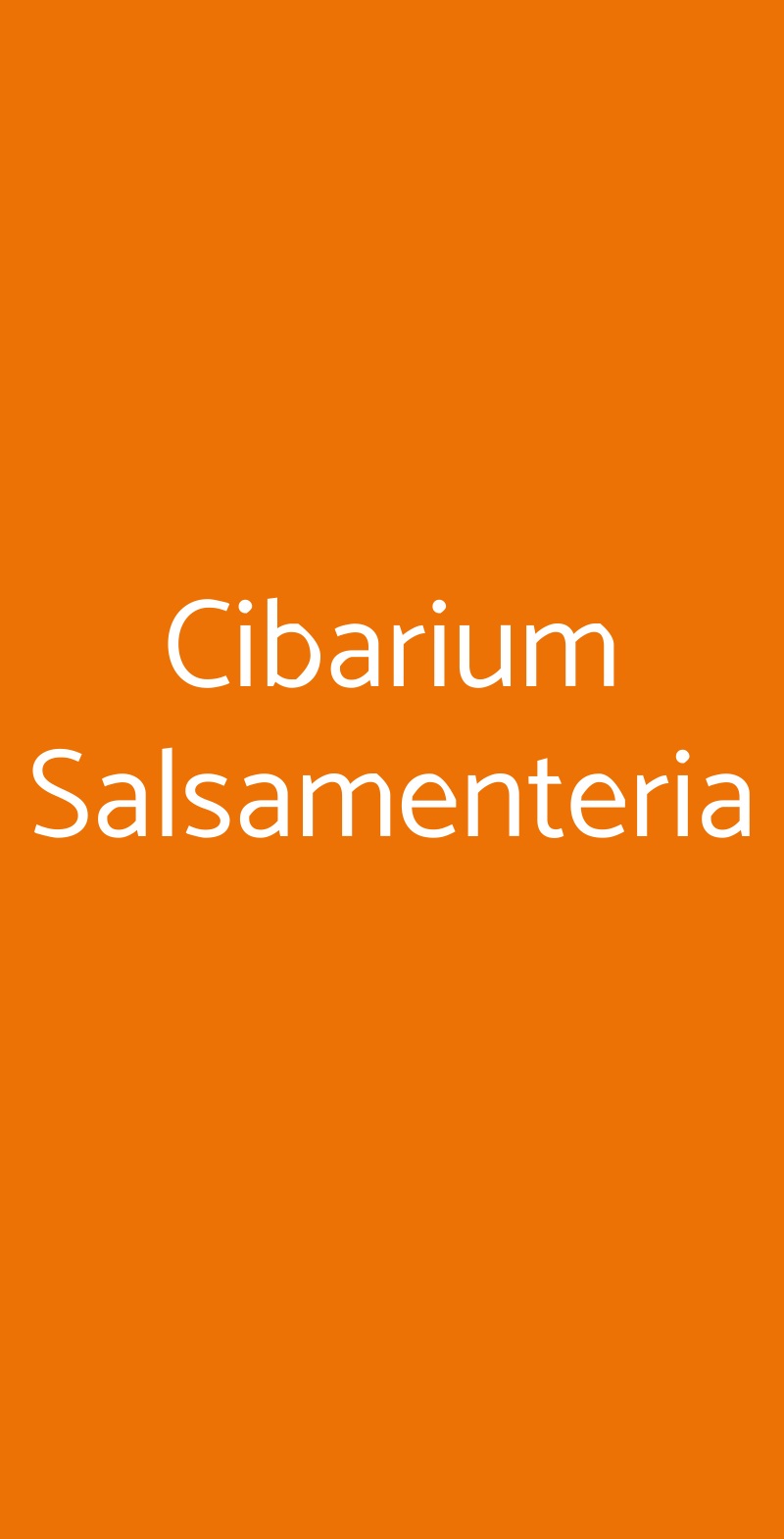 Cibarium Salsamenteria Fontanellato menù 1 pagina