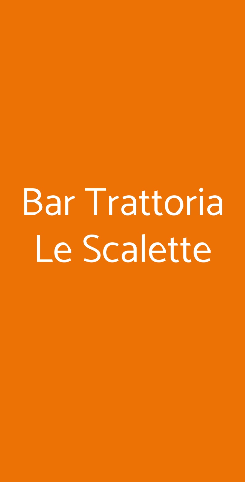 Bar Trattoria Le Scalette Collecchio menù 1 pagina