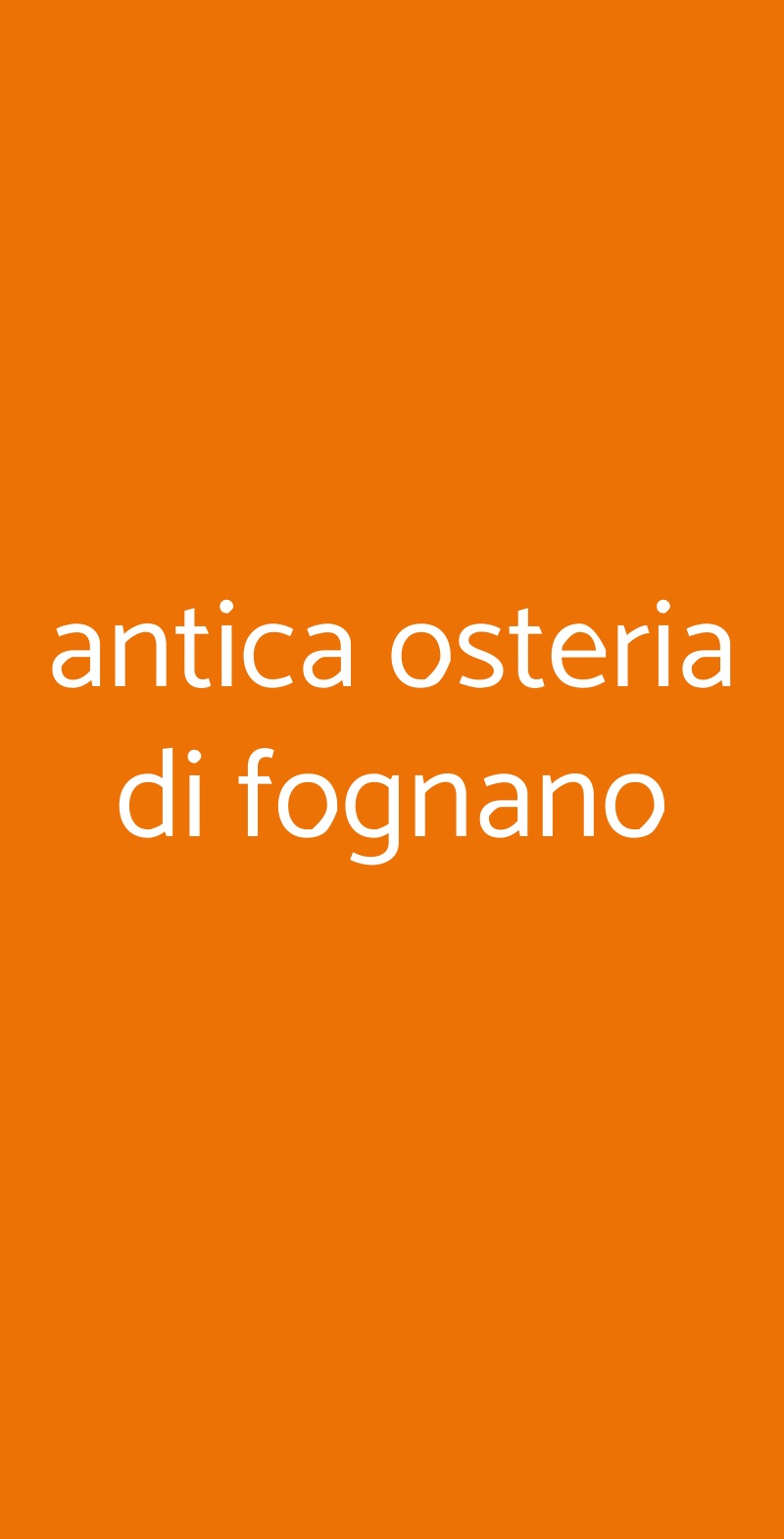 antica osteria di fognano Parma menù 1 pagina