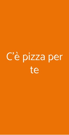 C'è Pizza Per Te, Nardo