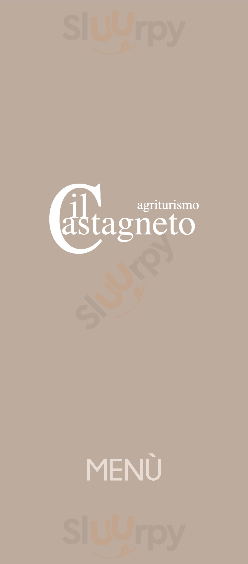 Agriturismo Il Castagneto Padula menù 1 pagina