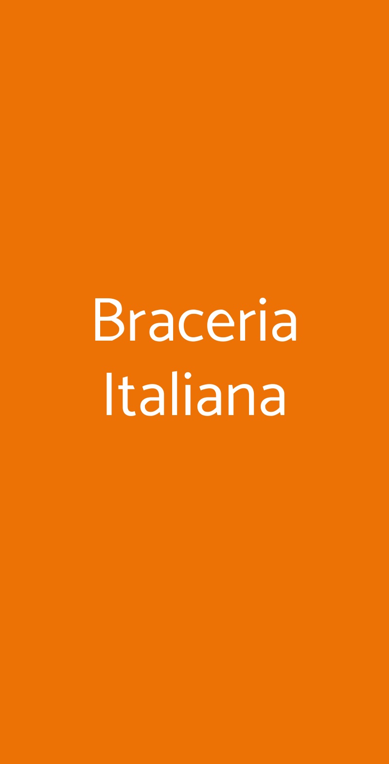 Braceria Italiana Battipaglia menù 1 pagina