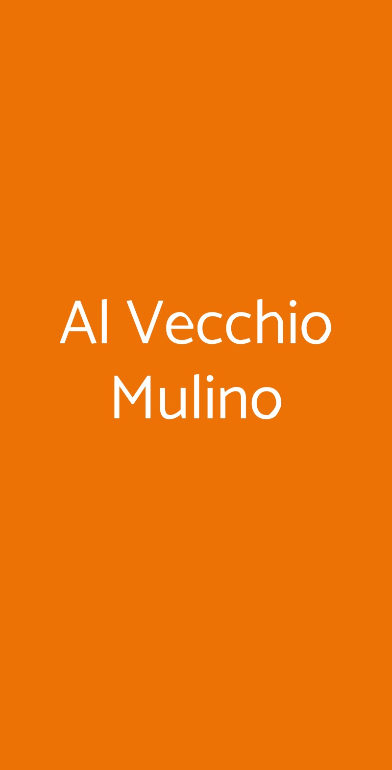 Al Vecchio Mulino Mercato San Severino menù 1 pagina