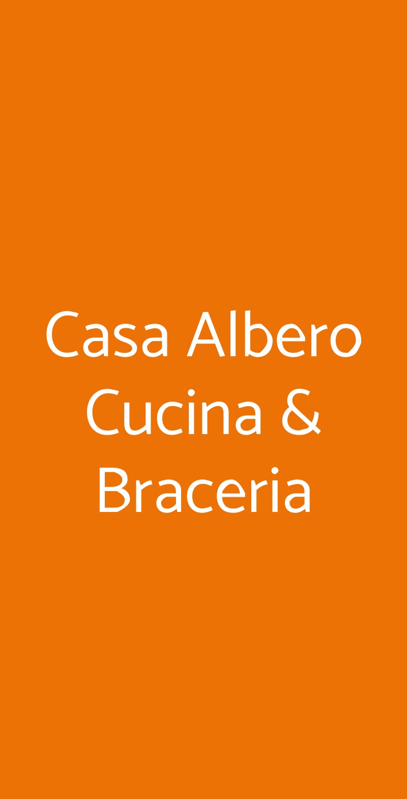 Casa Albero Cucina & Braceria Sarno menù 1 pagina