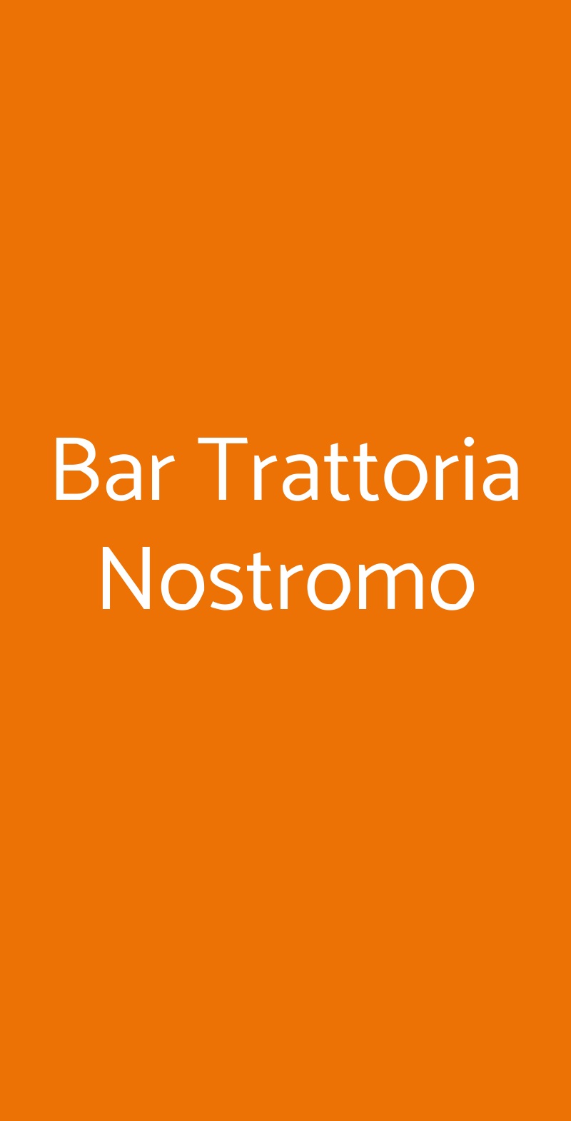 Bar Trattoria Nostromo Viareggio menù 1 pagina