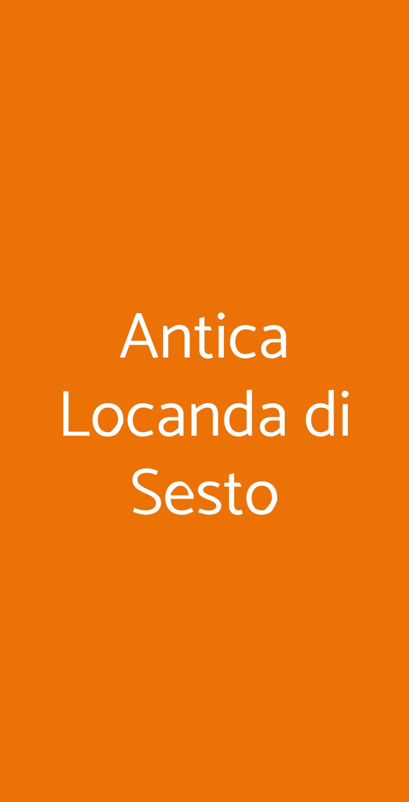 Antica Locanda di Sesto Lucca menù 1 pagina