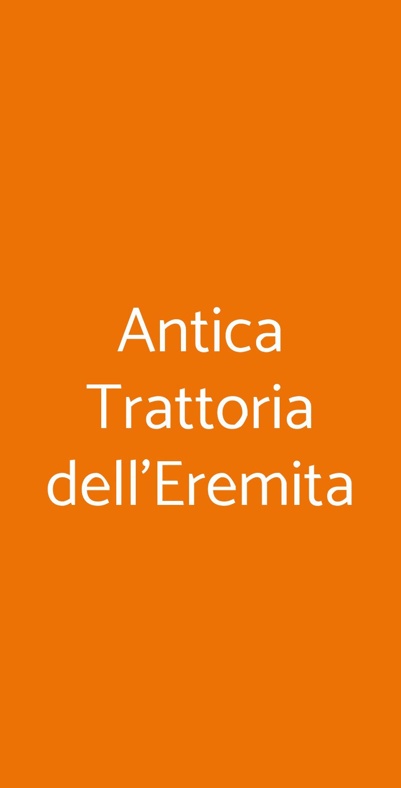 Antica Trattoria dell'Eremita Fabbriche di Vergemoli menù 1 pagina