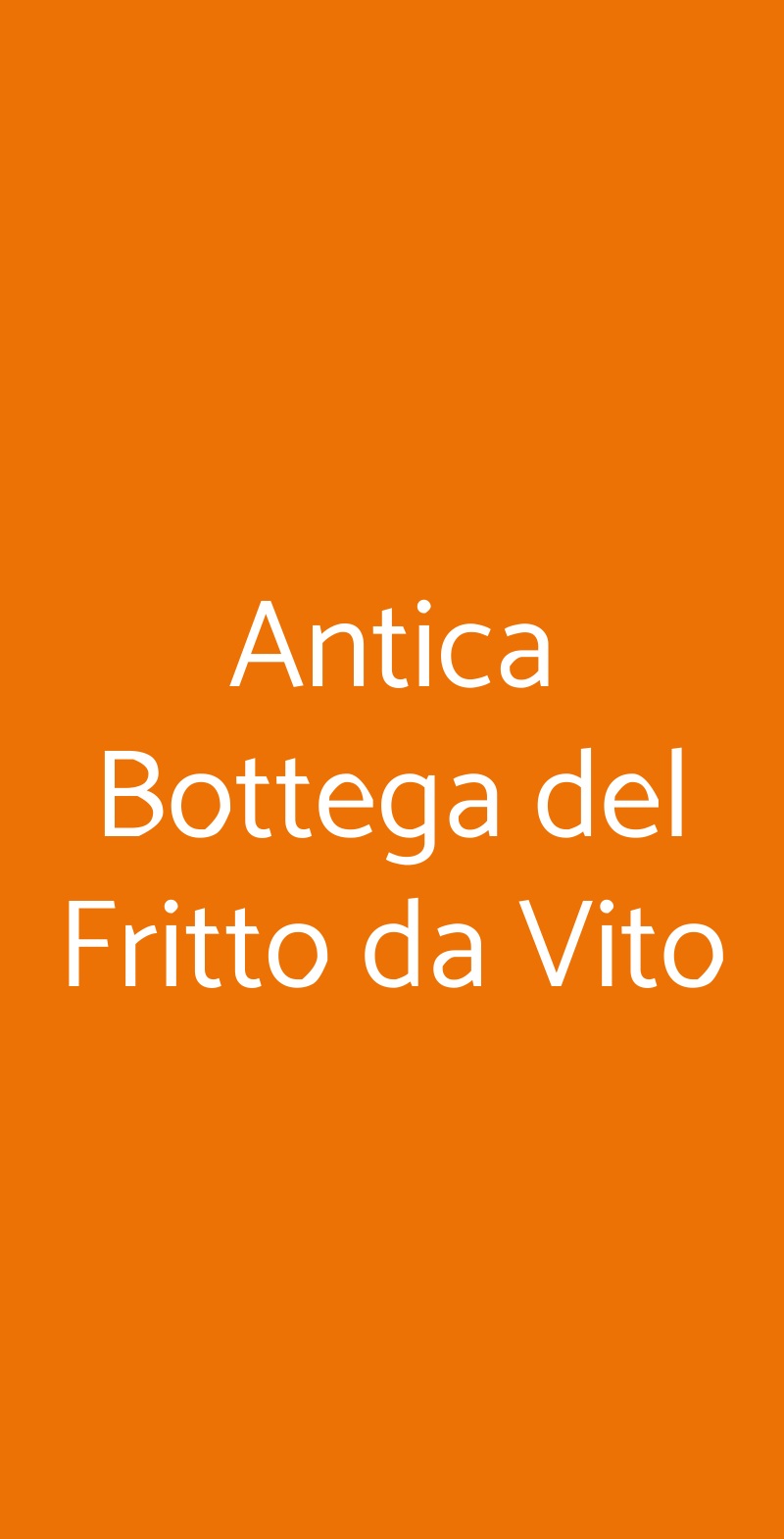 Antica Bottega del Fritto da Vito Lucca menù 1 pagina