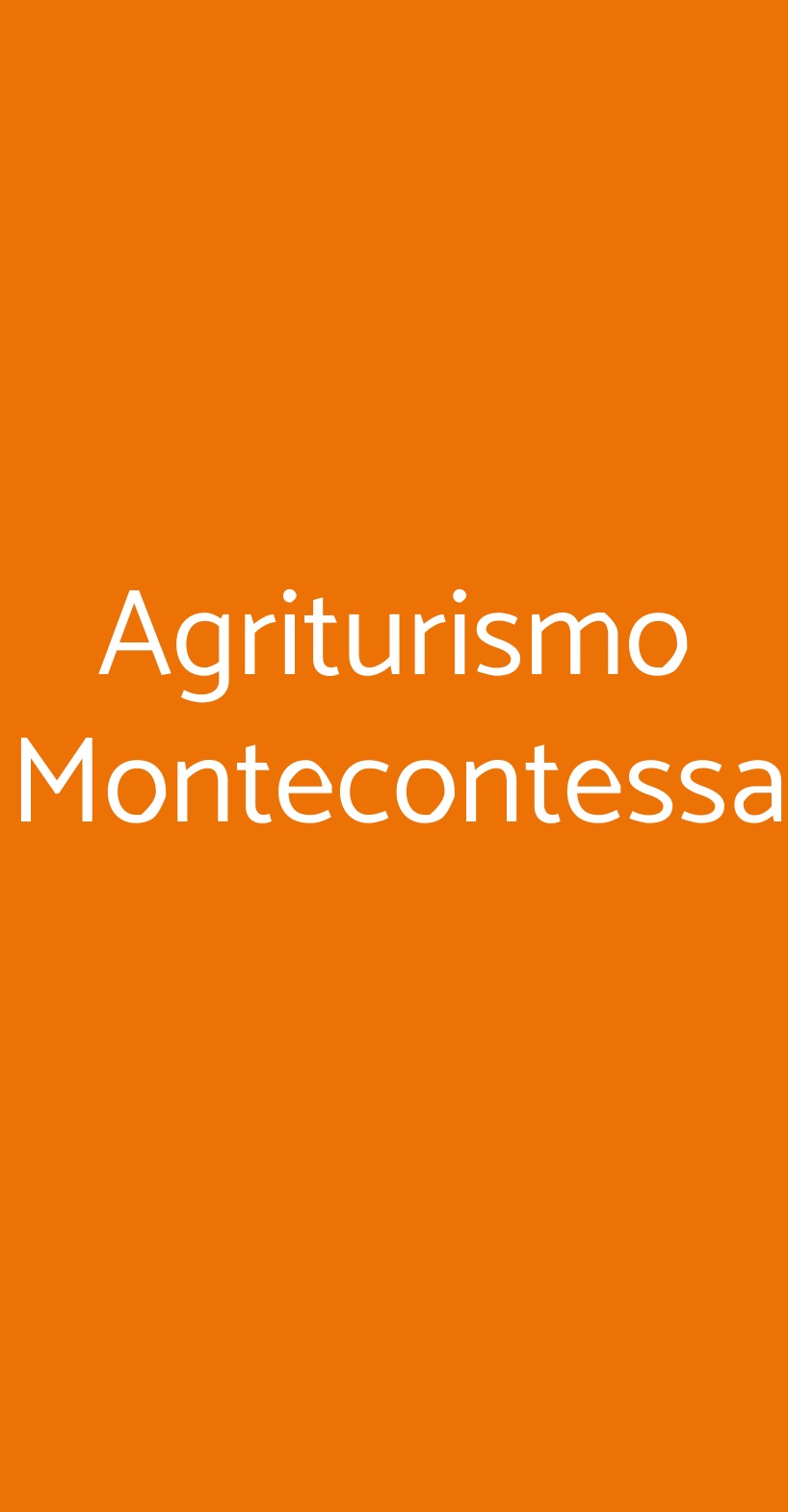 Agriturismo Montecontessa Genova menù 1 pagina