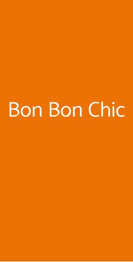 Bon Bon Chic, Genova
