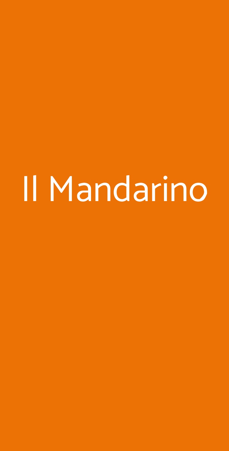 Il Mandarino Ravenna menù 1 pagina