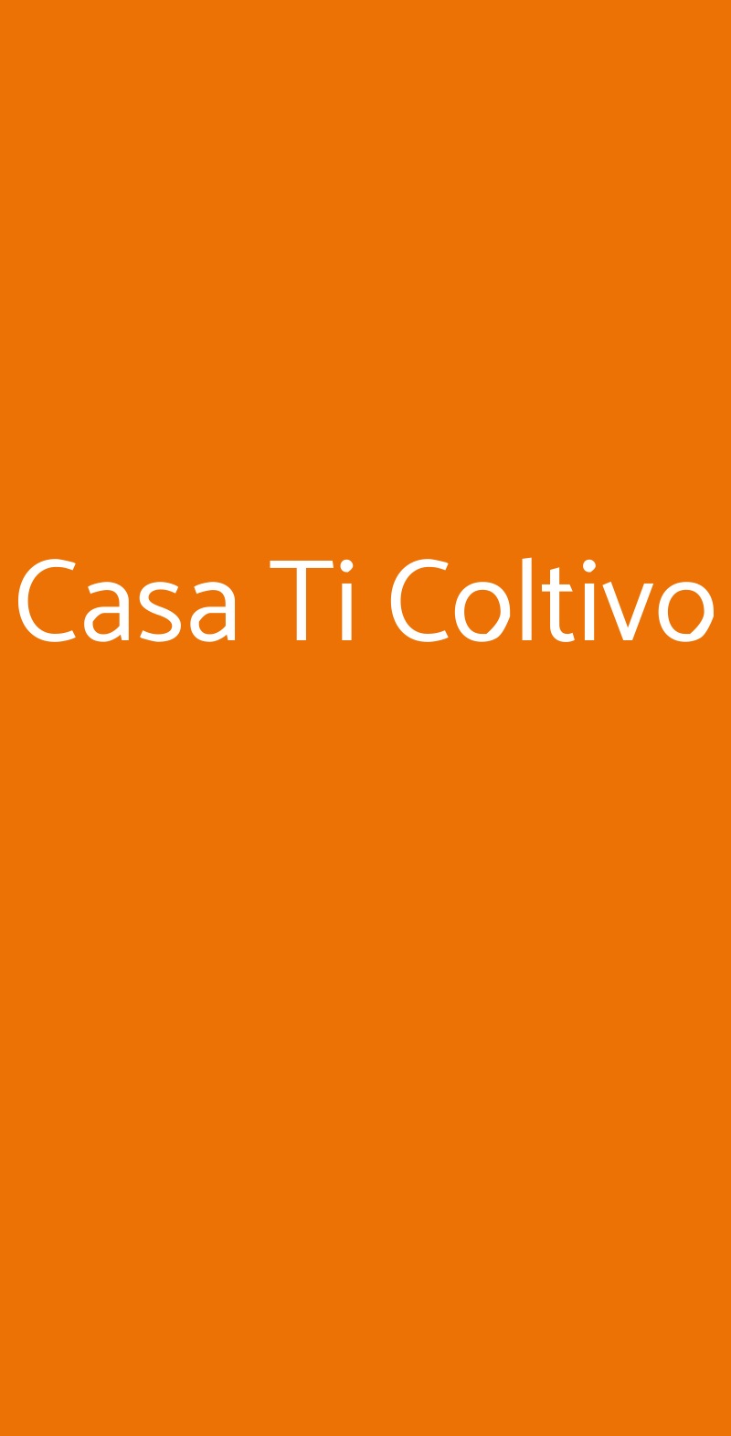 Casa Ti Coltivo San Giuliano Terme menù 1 pagina