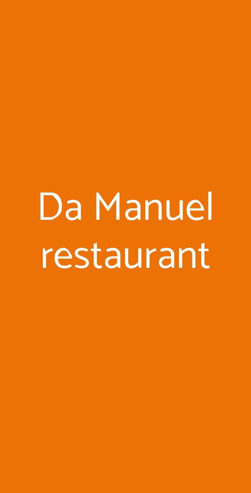 Da Manuel restaurant Pisa menù 1 pagina