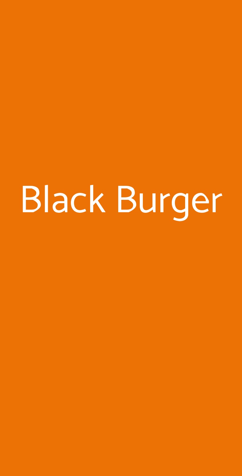 Black Burger Pisa menù 1 pagina
