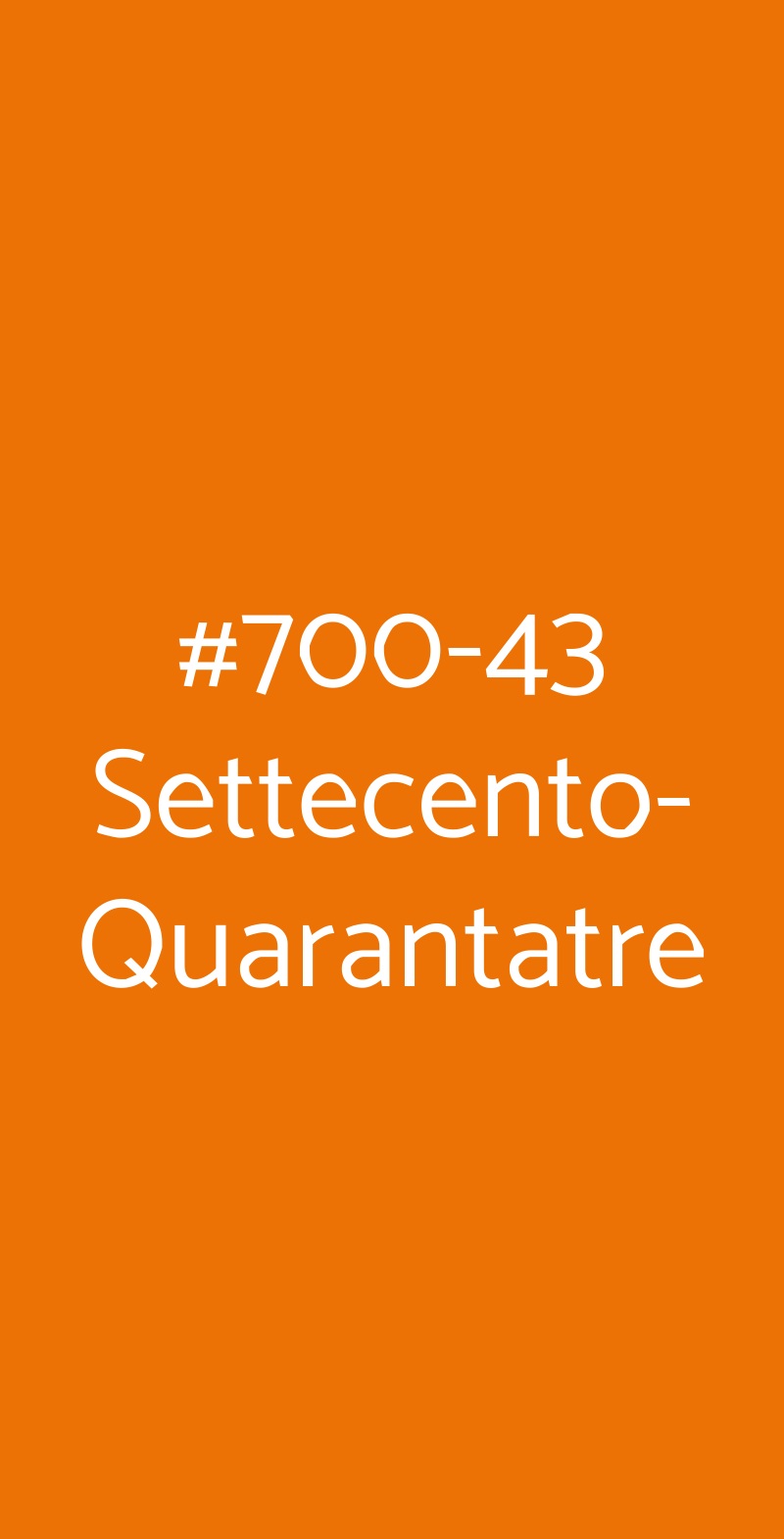 #700-43 Settecento-Quarantatre Monopoli menù 1 pagina