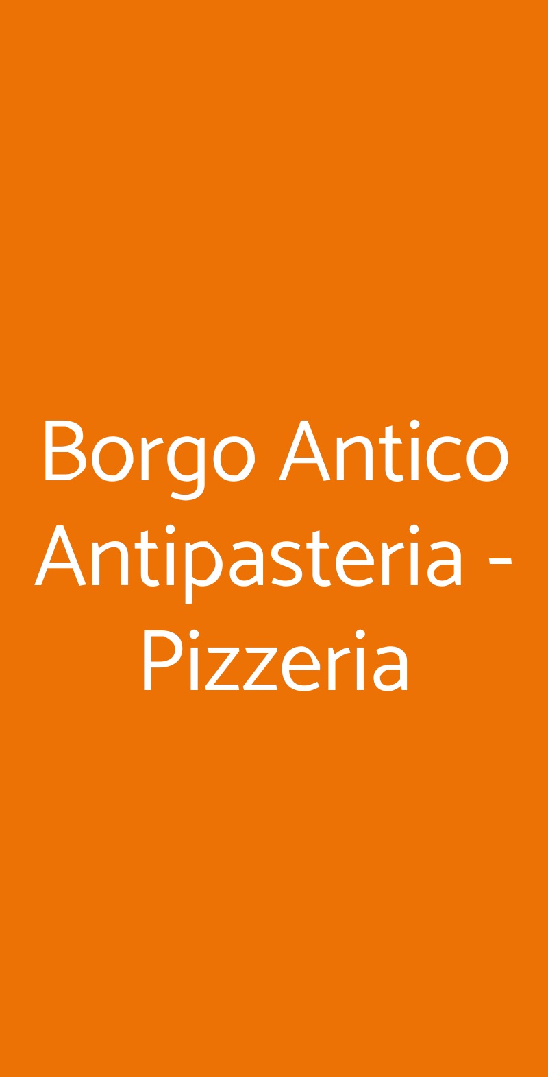 Borgo Antico Antipasteria - Pizzeria Bari menù 1 pagina