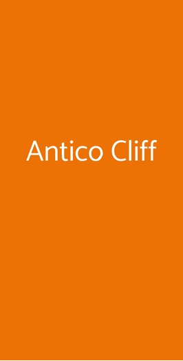 Antico Cliff, Pisa