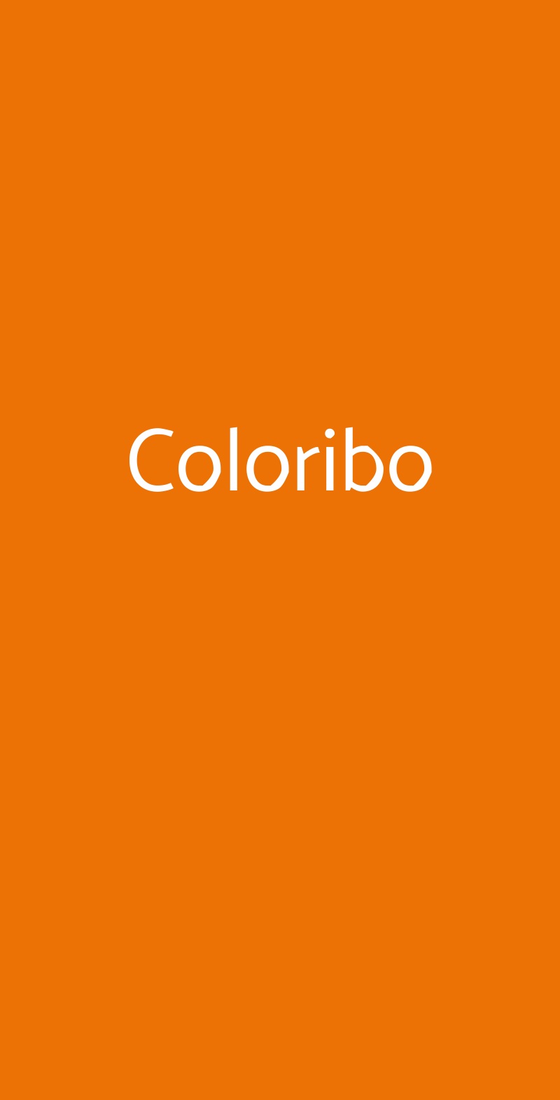Coloribo Bari menù 1 pagina