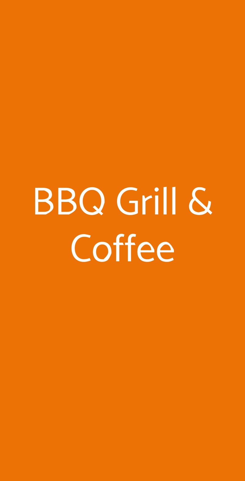 BBQ Grill & Coffee Mornago menù 1 pagina