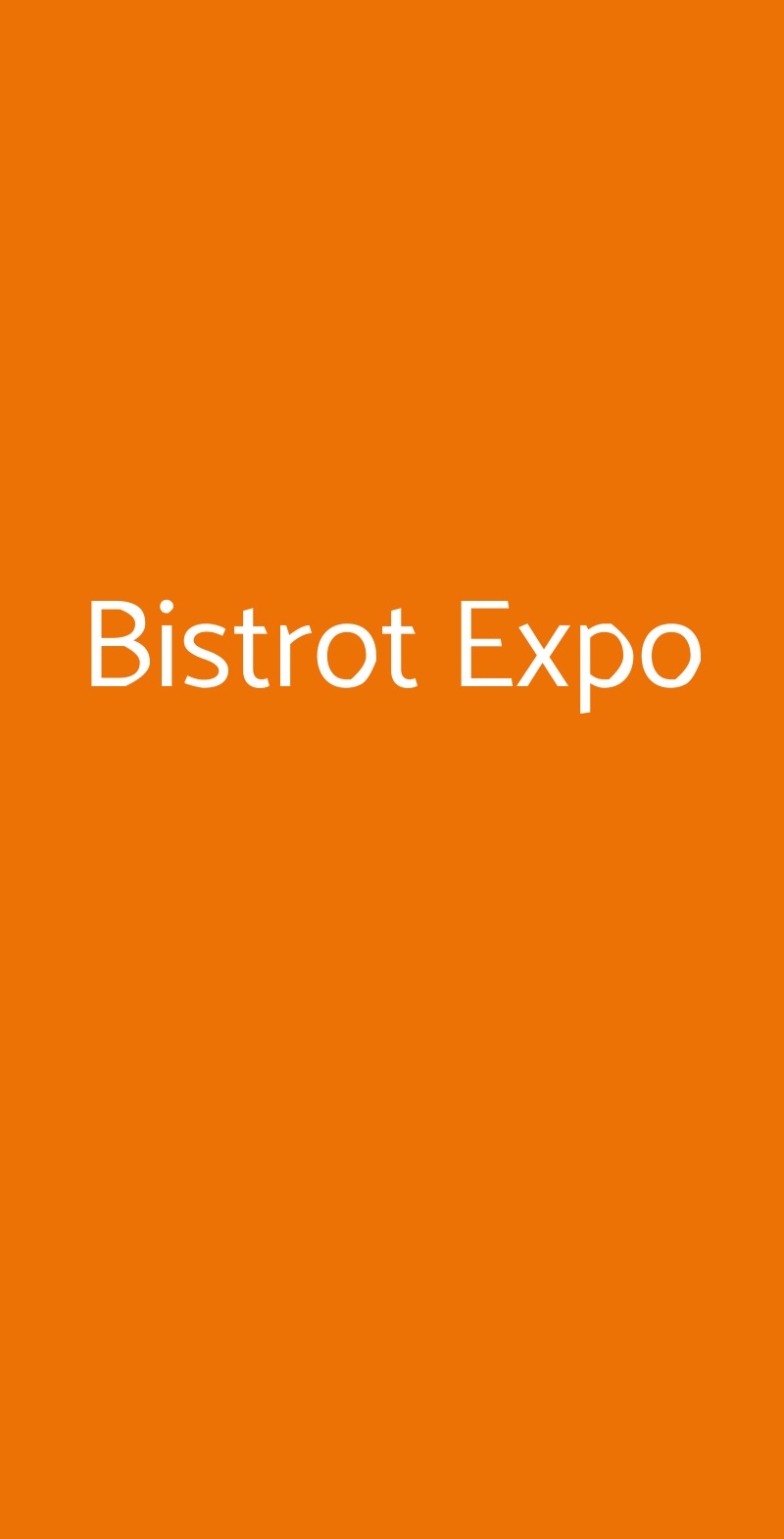 Bistrot Expo Gavirate menù 1 pagina
