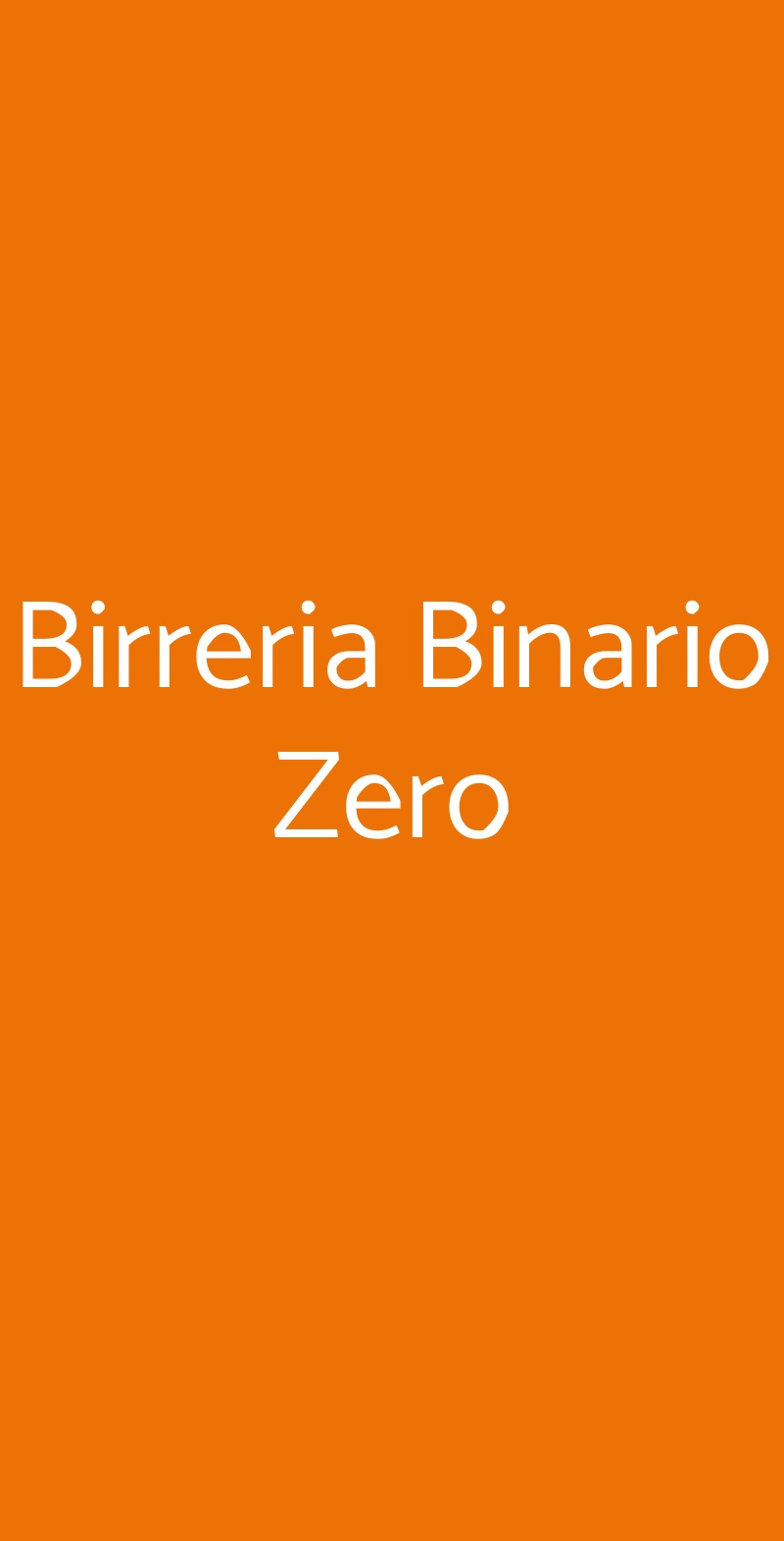 Birreria Binario Zero Busto Arsizio menù 1 pagina