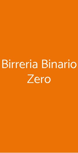 Birreria Binario Zero, Busto Arsizio