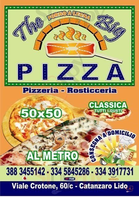 THE BIG PIZZA Catanzaro menù 1 pagina