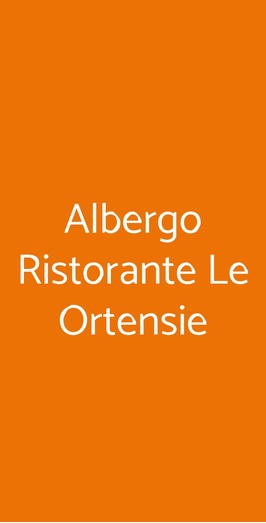 Albergo Ristorante Le Ortensie, Gemonio