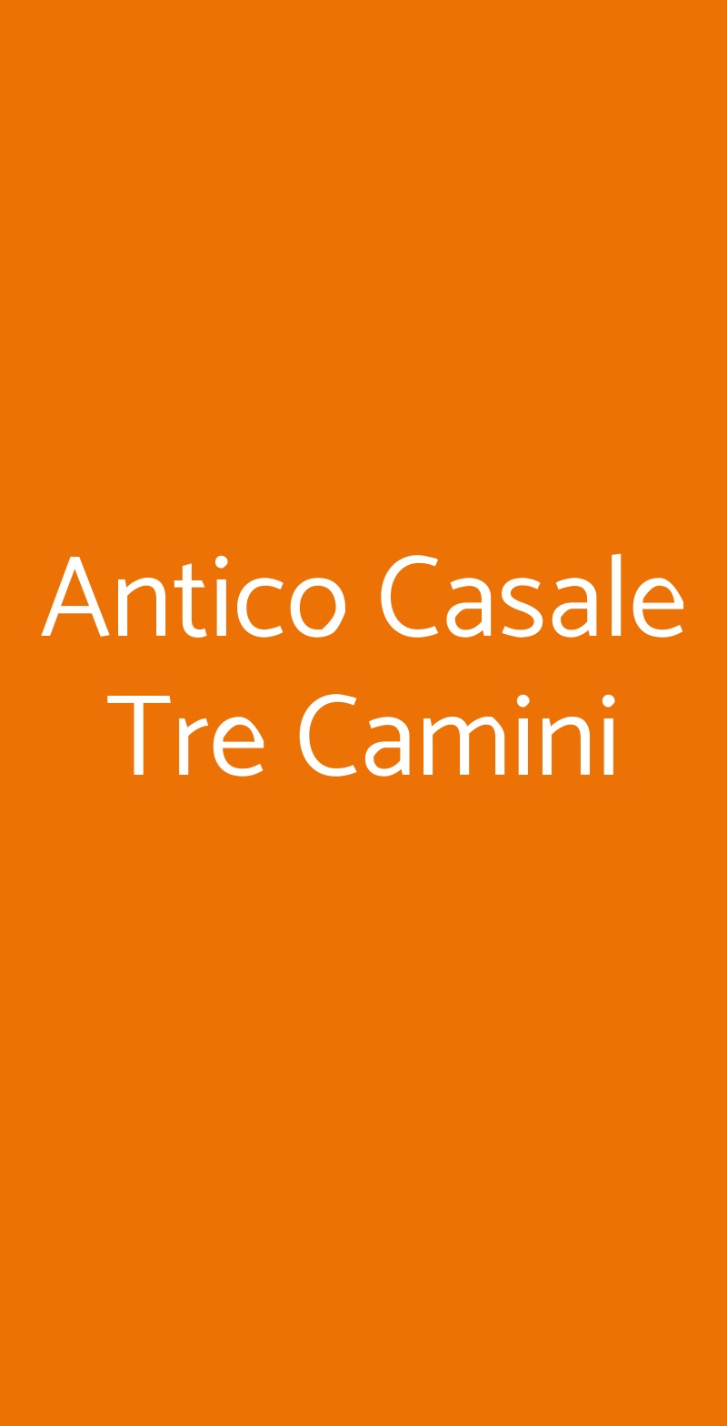 Antico Casale Tre Camini Costermano menù 1 pagina