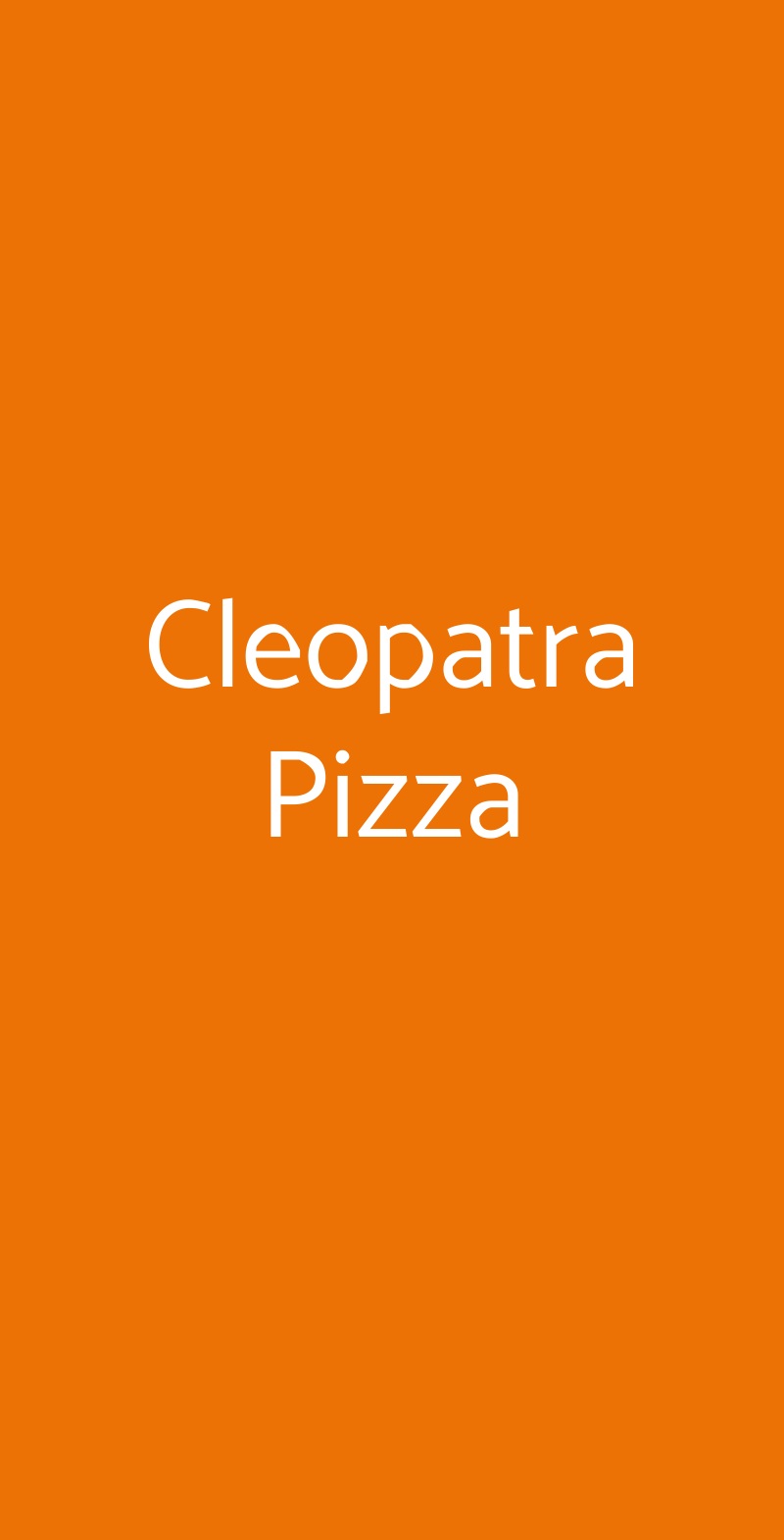 Cleopatra Pizza Venegono Superiore menù 1 pagina