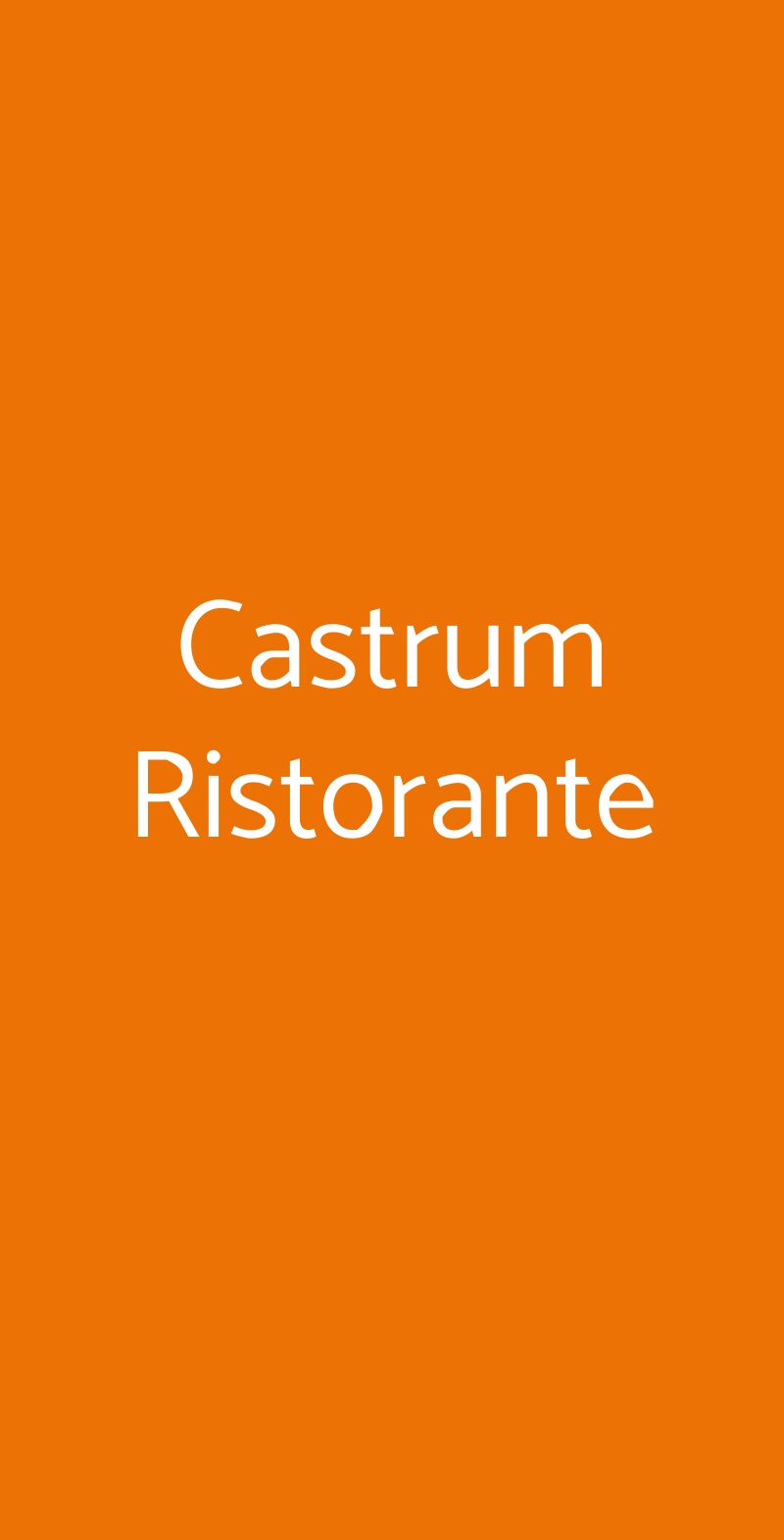 Castrum Ristorante San Pietro in Cariano menù 1 pagina