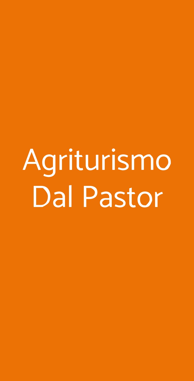 Agriturismo Dal Pastor Povegliano Veronese menù 1 pagina