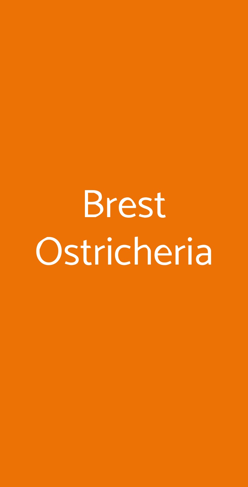Brest Ostricheria Verona menù 1 pagina