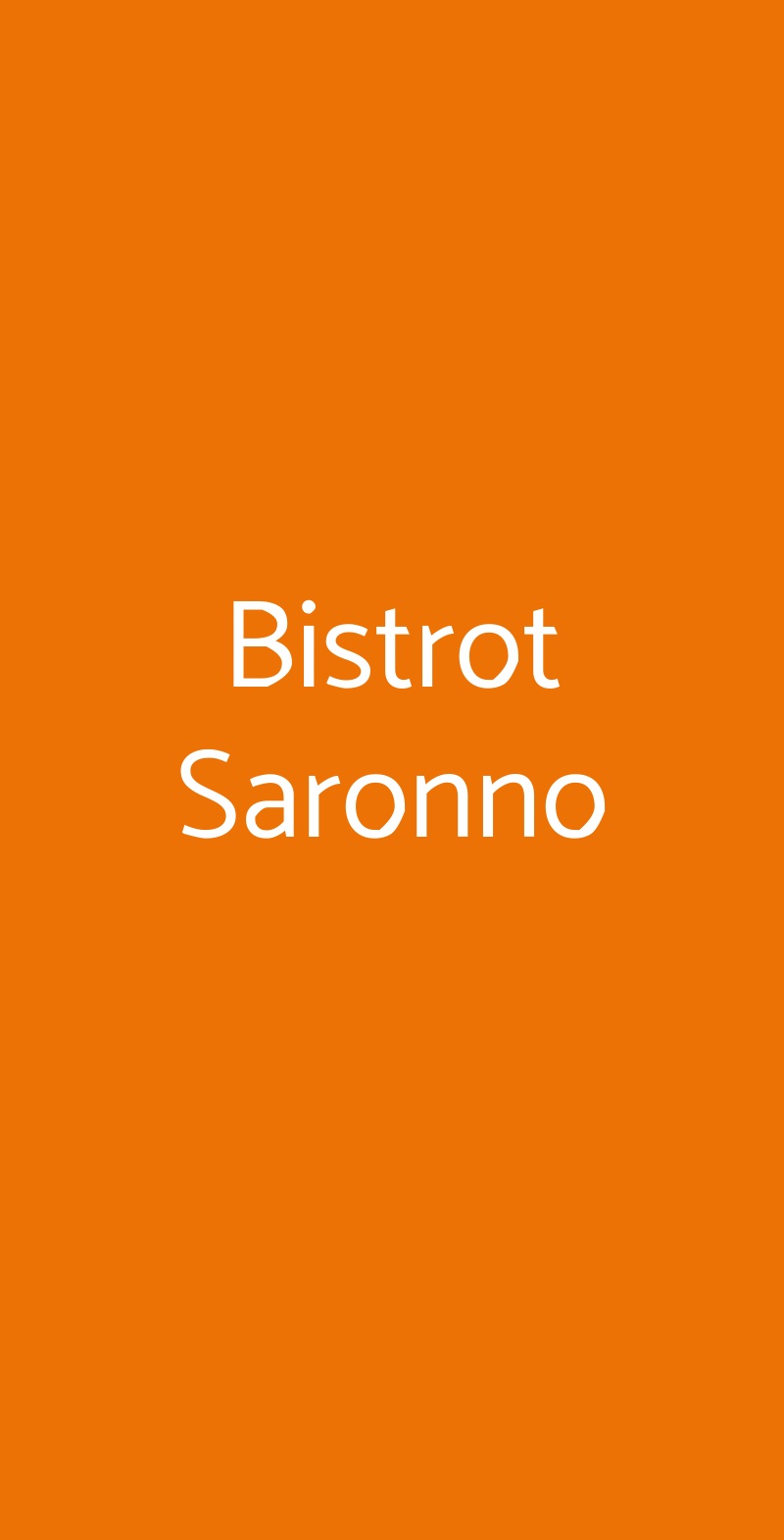 Bistrot Saronno Saronno menù 1 pagina