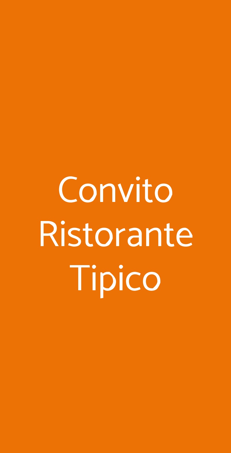 Convito Ristorante Tipico, Sangineto