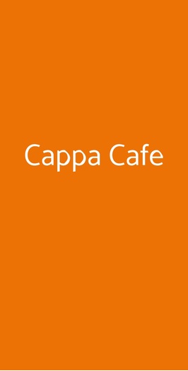 Cappa Cafe, Verona
