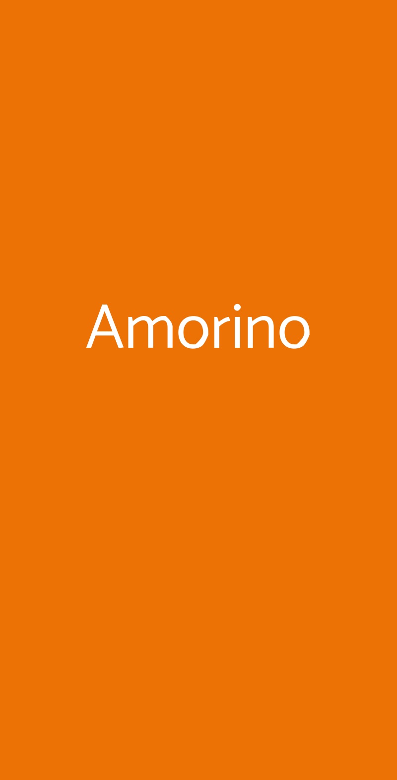 Amorino Verona menù 1 pagina