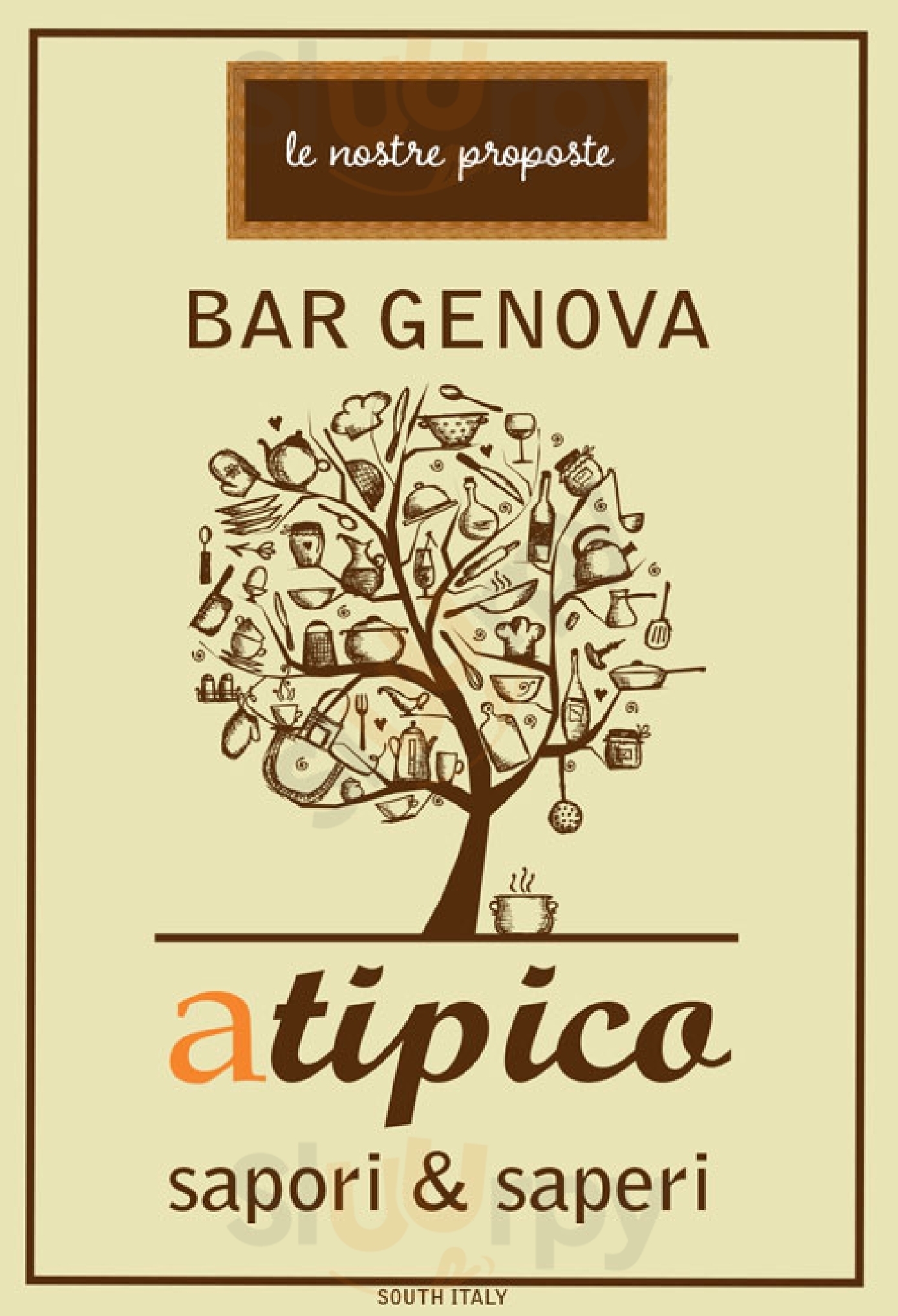 Bar Genova A Tipico Scalea menù 1 pagina