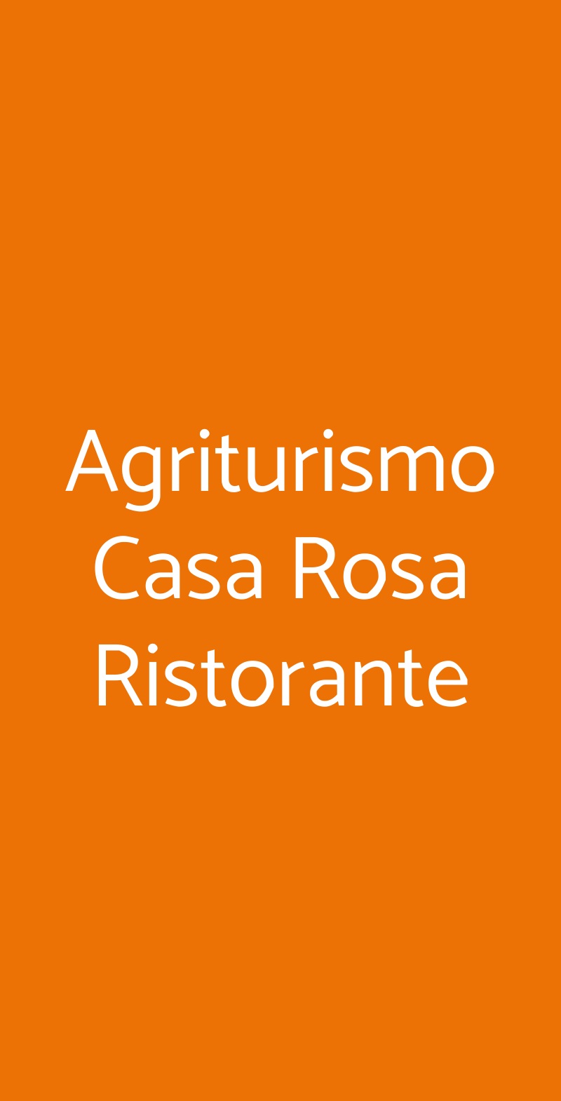 Agriturismo Casa Rosa Ristorante Verona menù 1 pagina